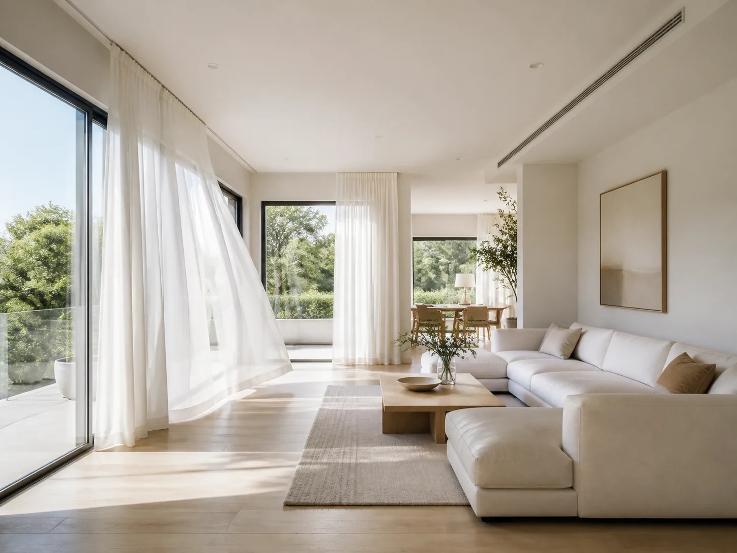 Bright clean living room
